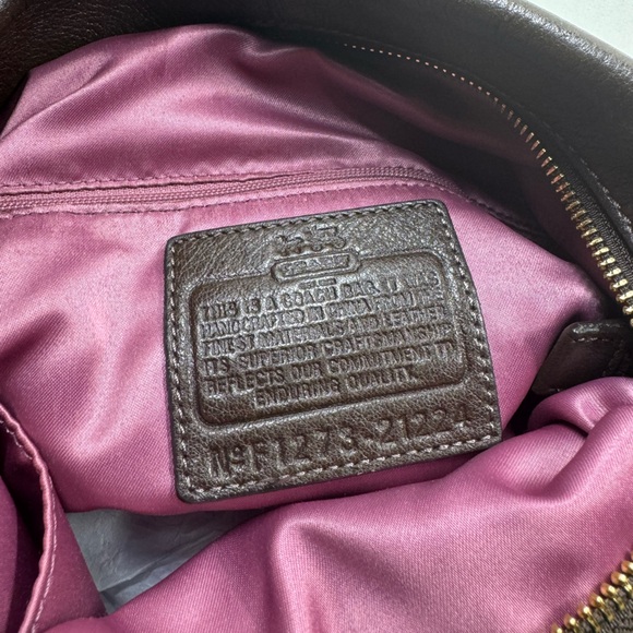 COACH Vintage Madison Isabelle Genuine Leather Chocolate Brown Hobo Bag - Picture 7 of 7